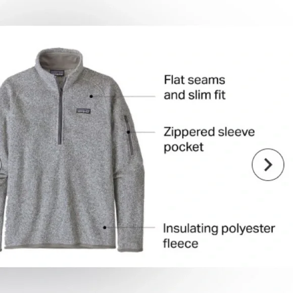 Patagonia Better Sweater 1/4-Zip Fleece Jacket - Gray - Picture 5 of 14